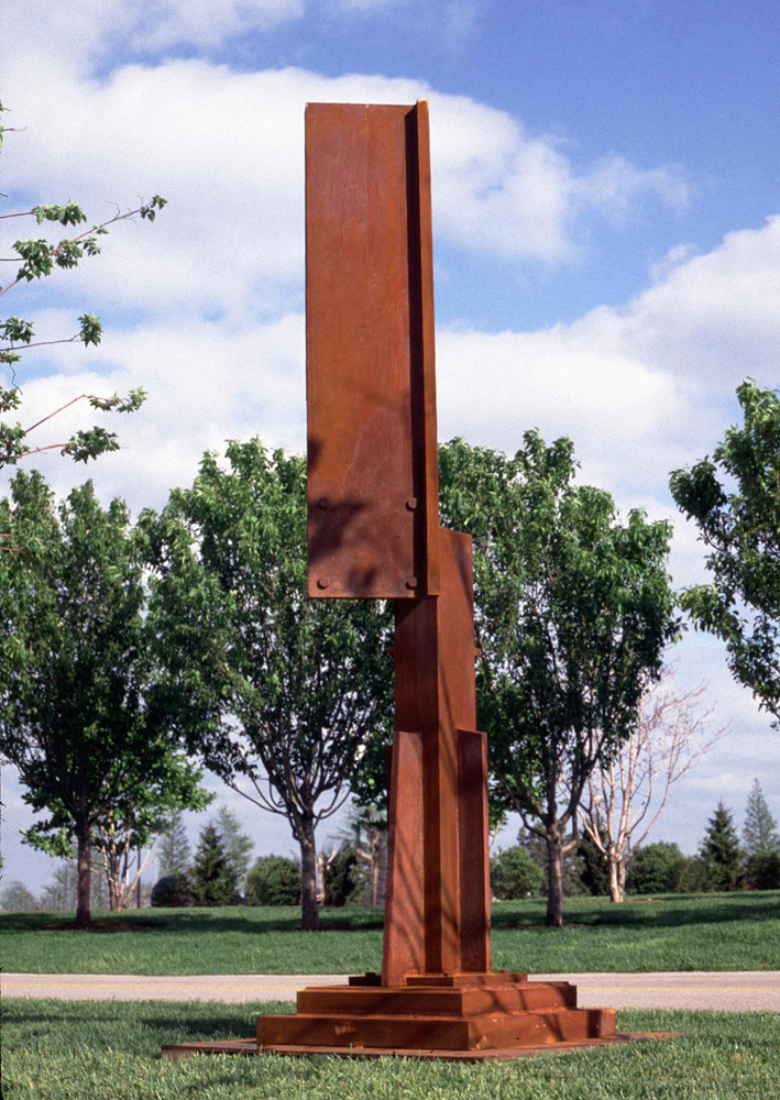 Richard Heinrich, Big Zoot Suit, Steel, 2000, 121x32x32 inches